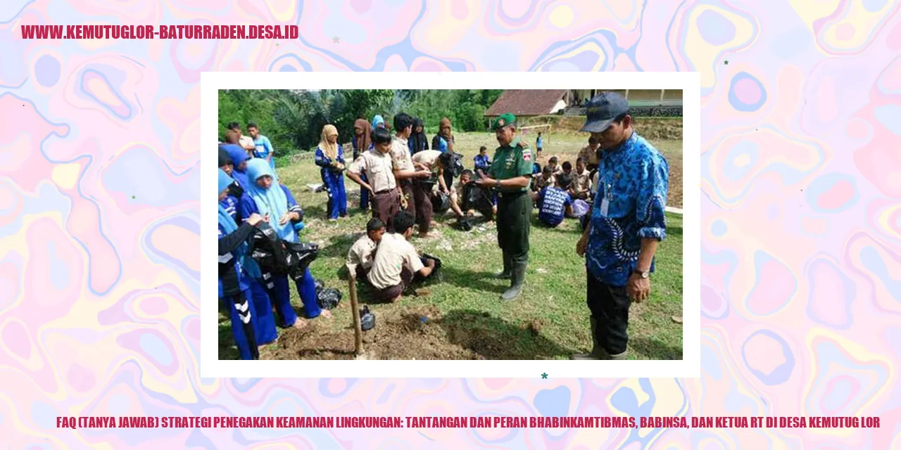 FAQ Strategi Penegakan Keamanan Lingkungan