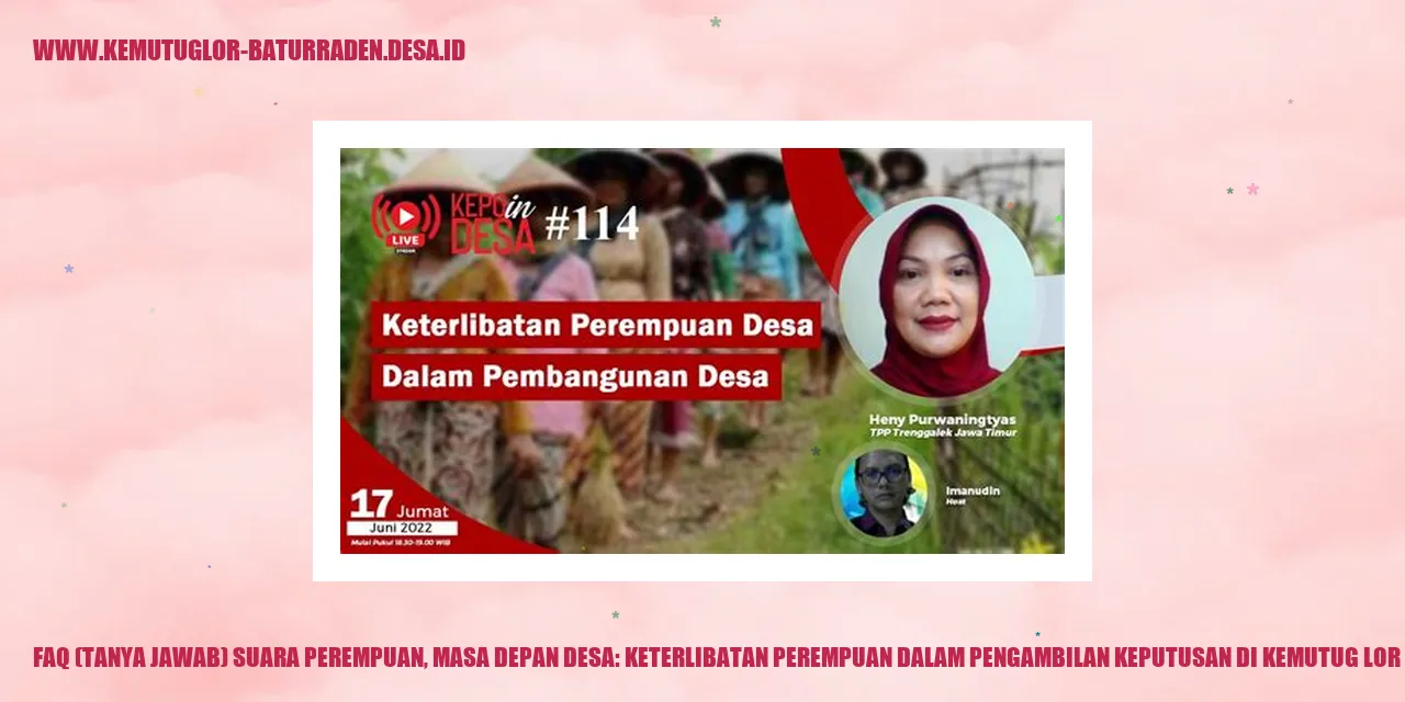 Suara Perempuan, Masa Depan Desa