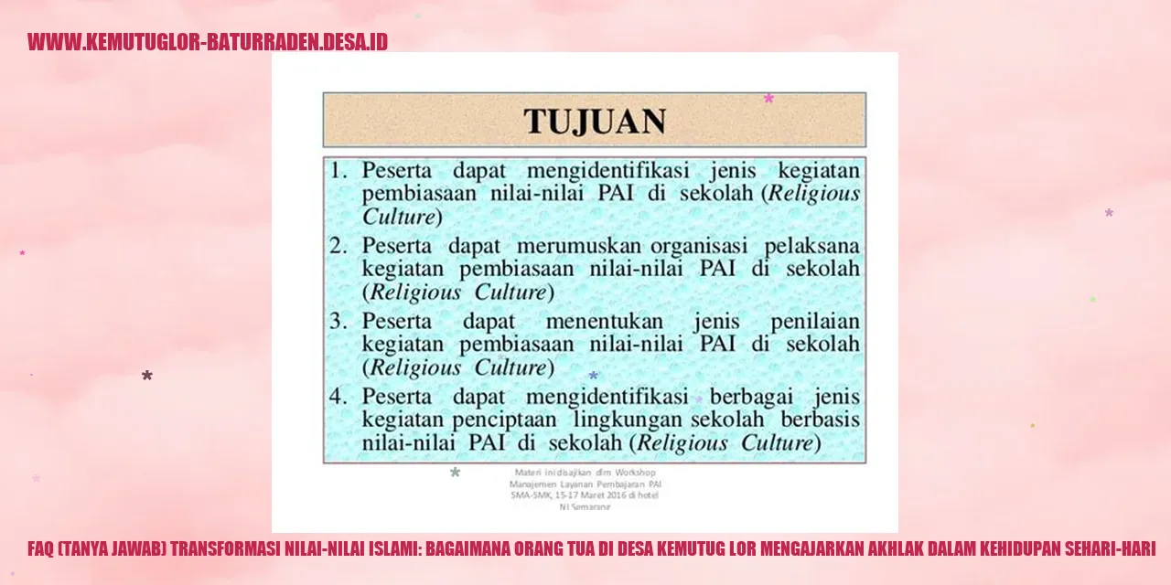 Gambar Orang Tua Mengajar Akhlak di Desa Kemutug Lor
