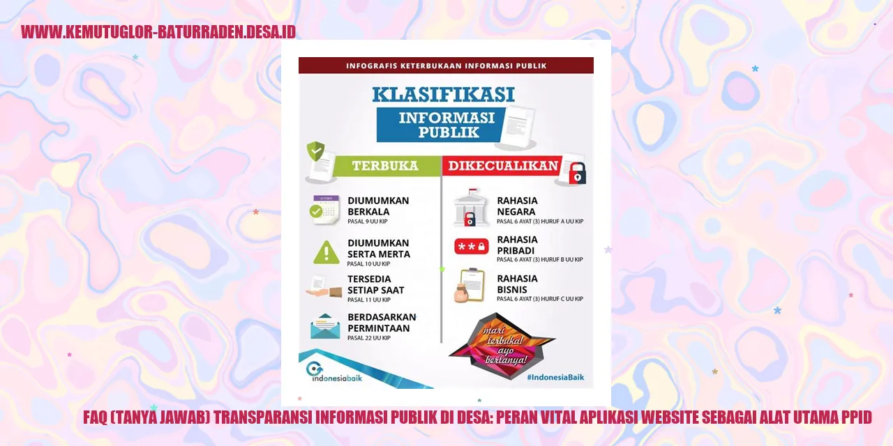 FAQ (Tanya Jawab) Transparansi Informasi Publik di desa: Peran Vital Aplikasi Website sebagai Alat Utama PPID