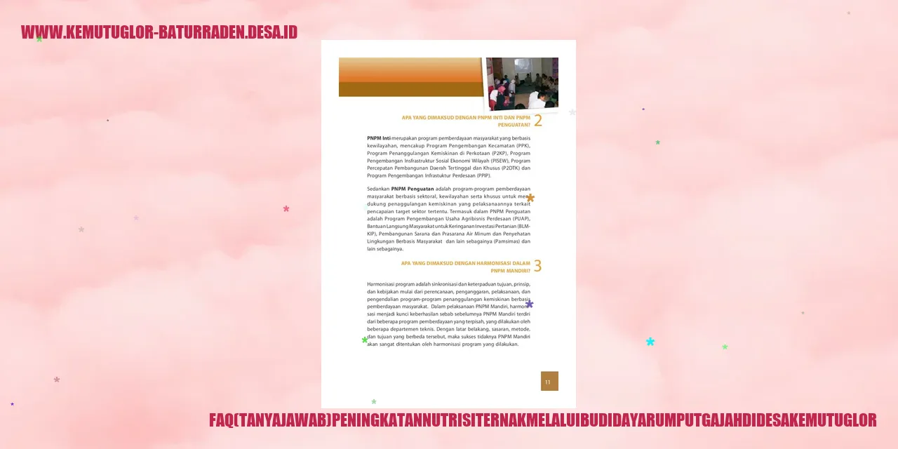 Budidaya Rumput Gajah di Desa Kemutug Lor