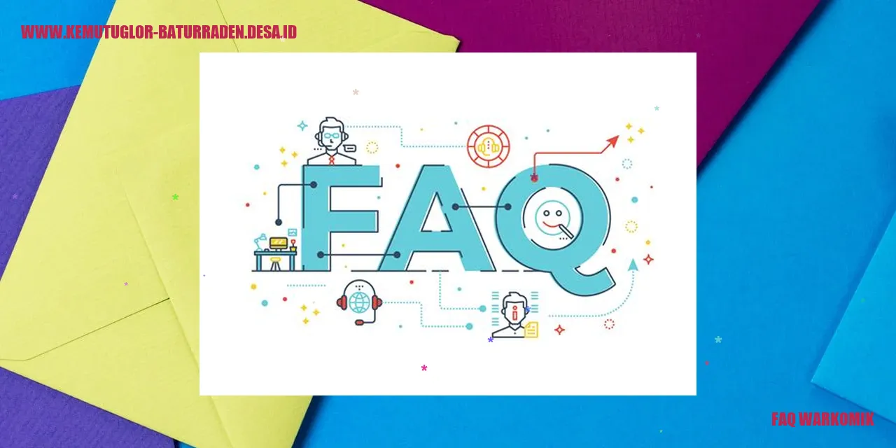 Ilustrasi FAQ WARKOMIK