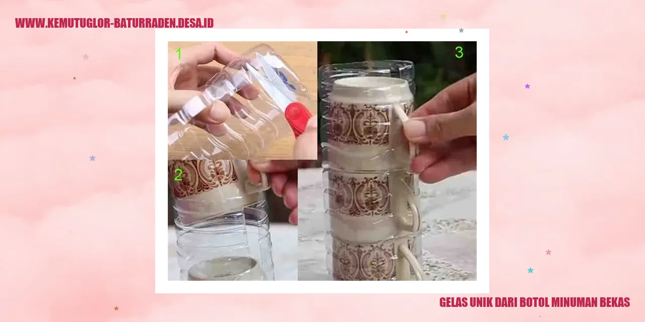 Gelas Unik dari Botol Minuman Bekas