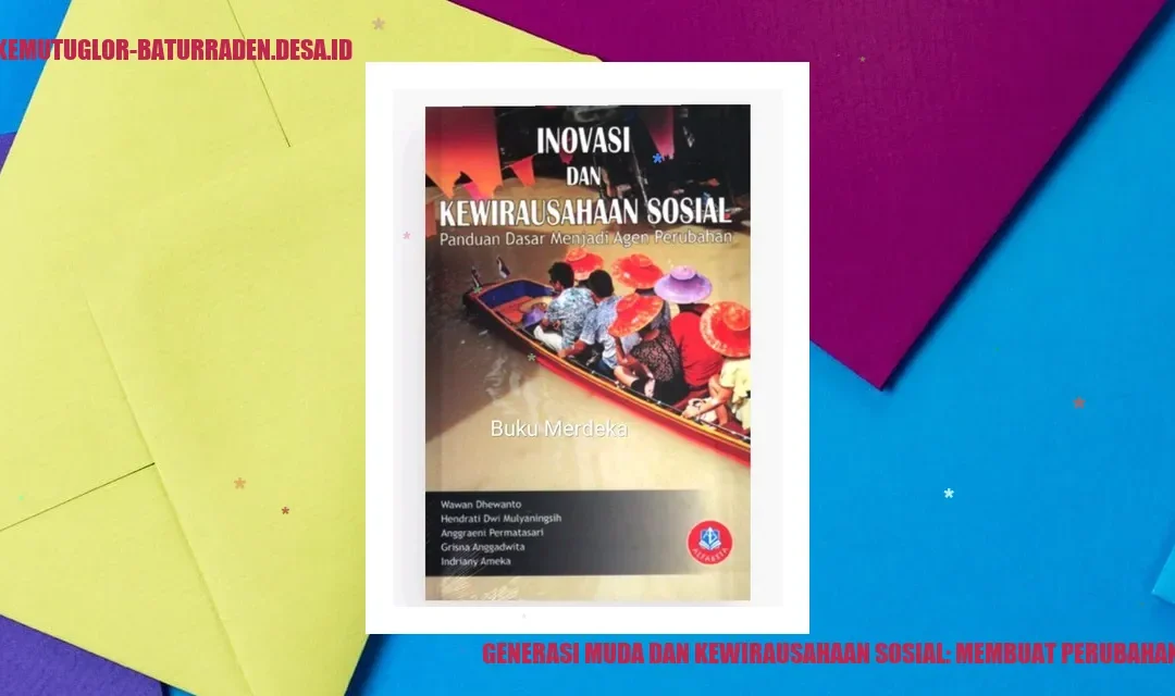 Inovasi Pemuda: Perubahan Sosial