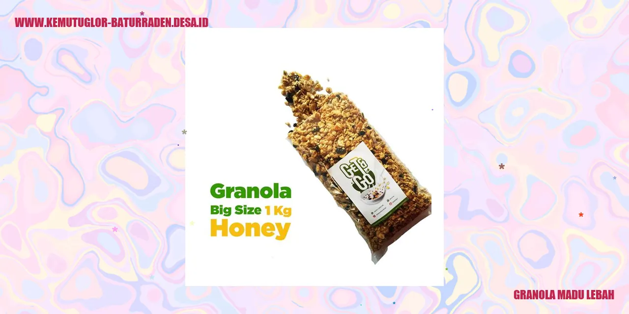 Granola Madu Lebah dengan Buah Segar