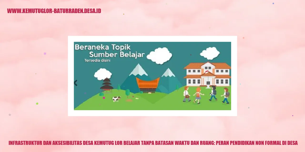 Infrastruktur dan Aksesibilitas Desa Kemutug Lor Belajar Tanpa Batasan Waktu dan Ruang: Peran Pendidikan Non Formal di desa