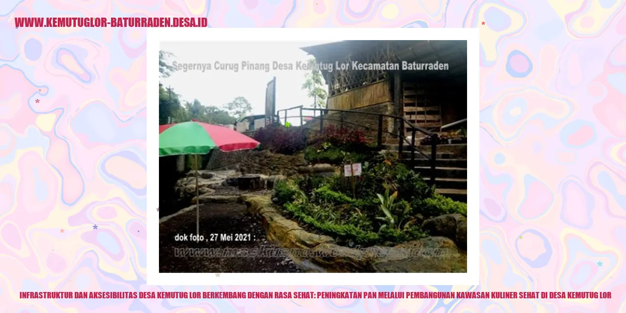 Infrastruktur dan Aksesibilitas Desa Kemutug Lor Berkembang dengan Rasa Sehat: Peningkatan PAN melalui Pembangunan Kawasan Kuliner Sehat di desa kemutug lor