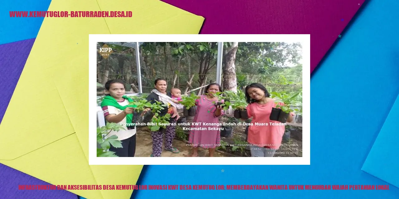 Infrastruktur dan Aksesibilitas Desa Kemutug Lor