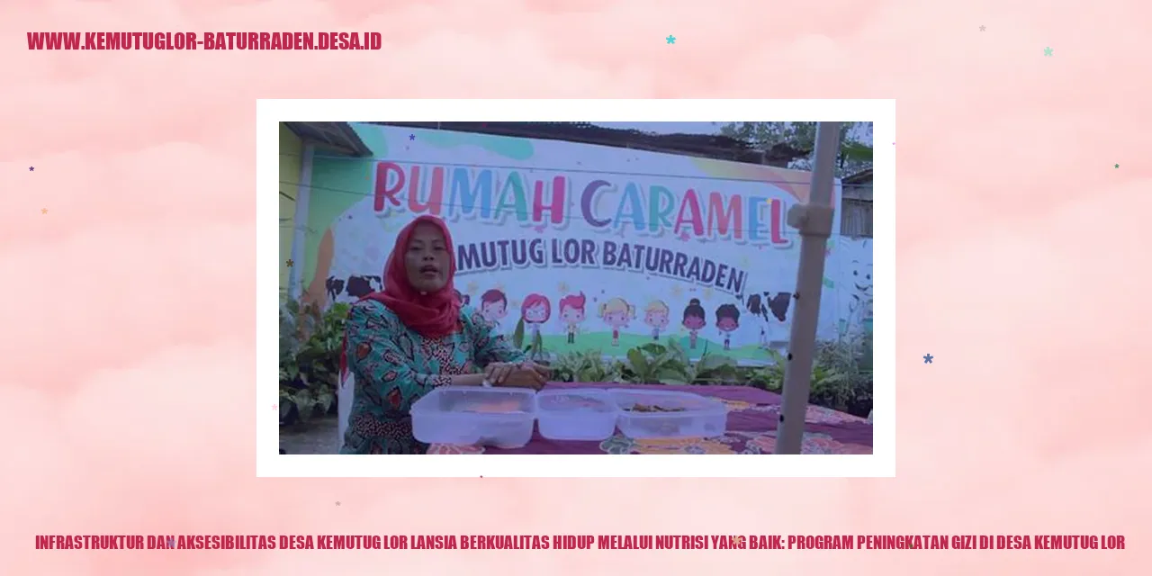 Infrastruktur dan Aksesibilitas Desa Kemutug Lor Lansia Berkualitas Hidup Melalui Nutrisi yang Baik: Program Peningkatan Gizi di Desa Kemutug Lor