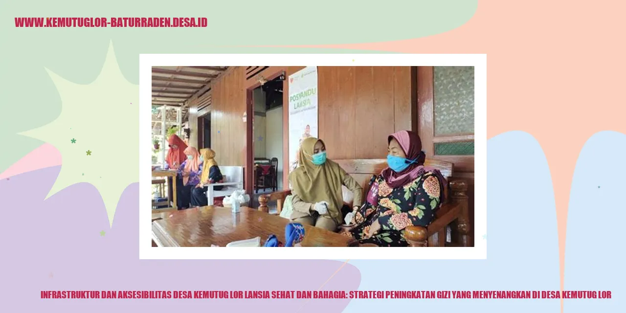 Infrastruktur dan Aksesibilitas Desa Kemutug Lor Lansia Sehat dan Bahagia: Strategi Peningkatan Gizi yang Menyenangkan di desa kemutug lor