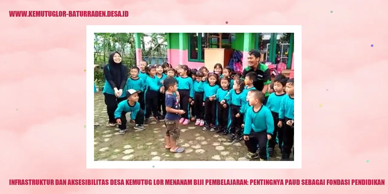 Gambar Infrastruktur dan Aksesibilitas Desa Kemutug Lor