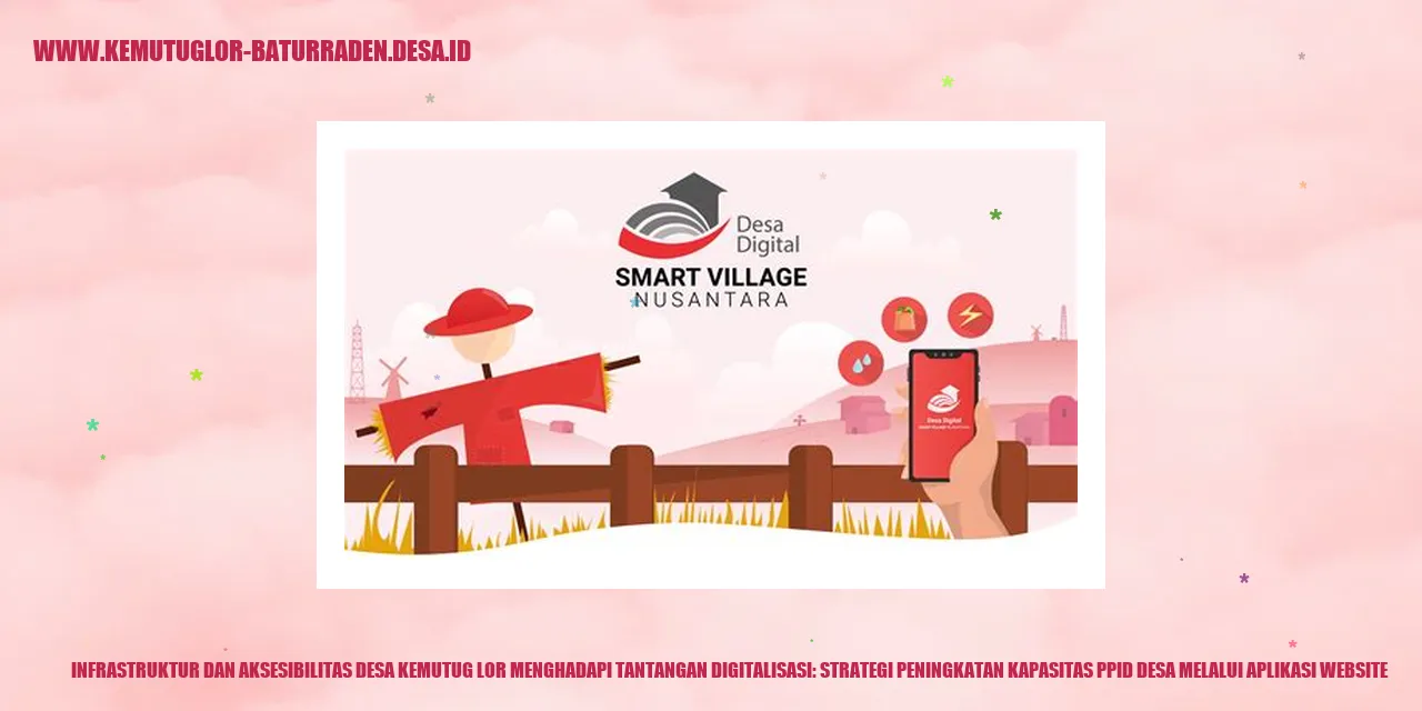 Gambar Infrastruktur dan Aksesibilitas Desa Kemutug Lor