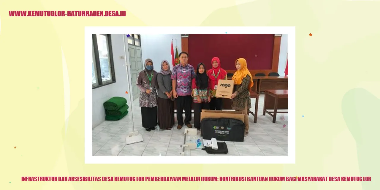 Infrastruktur dan Aksesibilitas Desa Kemutug Lor