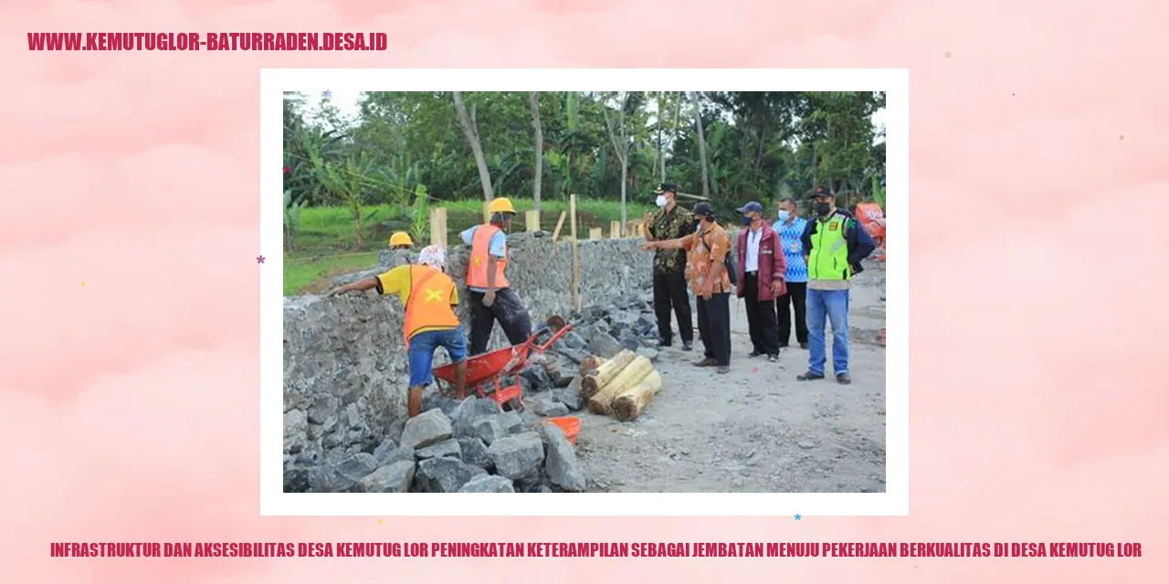 Infrastruktur dan Aksesibilitas Desa Kemutug Lor