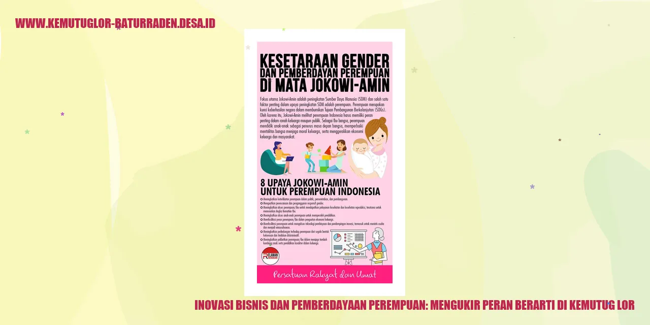 Inovasi Bisnis dan Pemberdayaan Perempuan: Mengukir Peran Berarti di Kemutug Lor