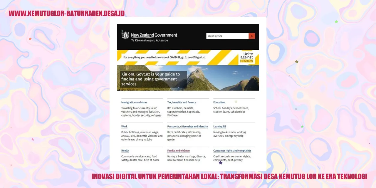 Inovasi Digital untuk Pemerintahan Lokal: Transformasi desa kemutug lor ke Era Teknologi