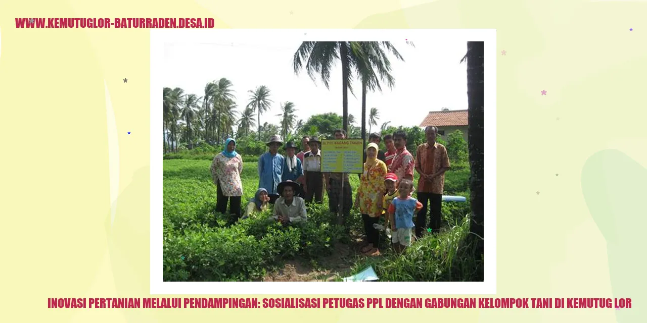 Inovasi Pertanian Melalui Pendampingan: Sosialisasi Petugas PPL dengan Gabungan Kelompok Tani di kemutug lor