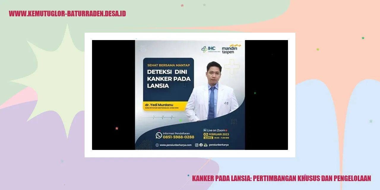 Kanker pada lansia