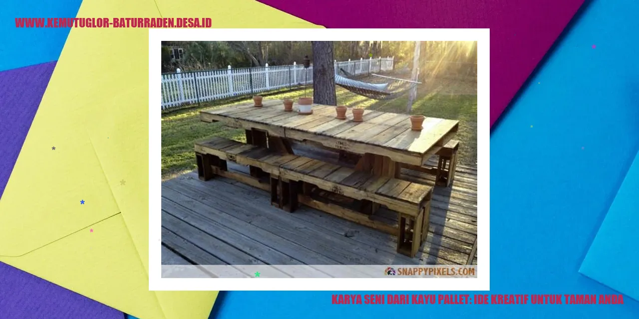 Karya Seni Dari Kayu Pallet