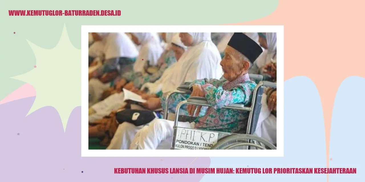 Gambar Lansia di Musim Hujan
