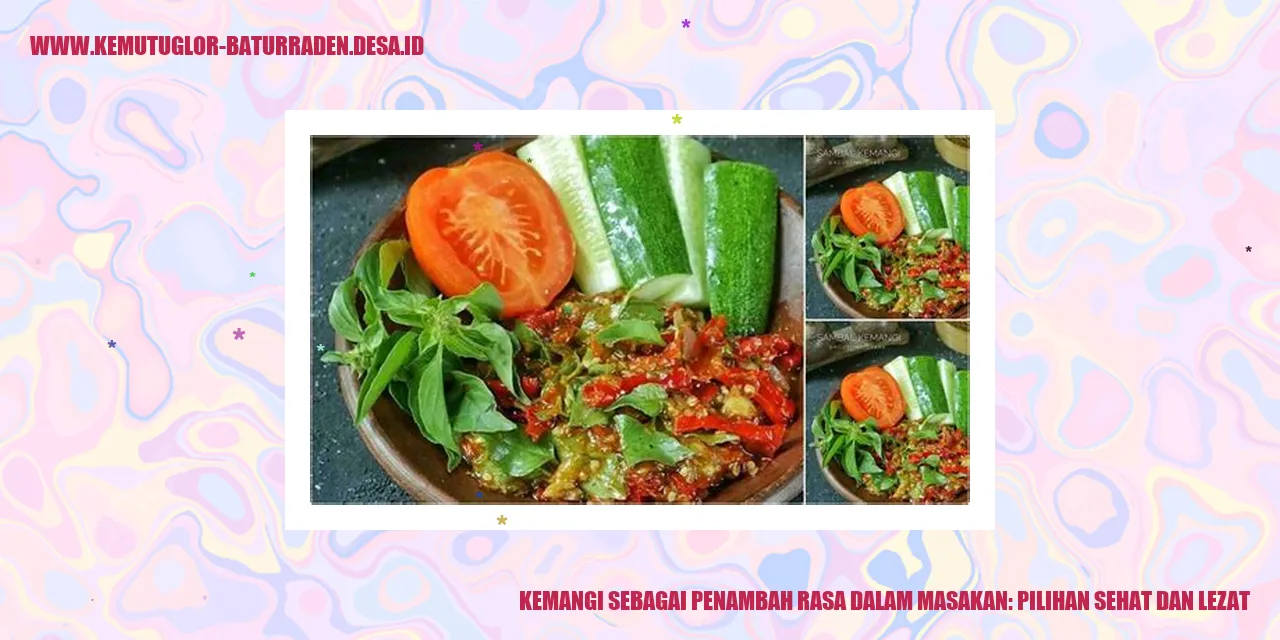 Kemangi sebagai Penambah Rasa dalam Masakan: Pilihan Sehat dan Lezat