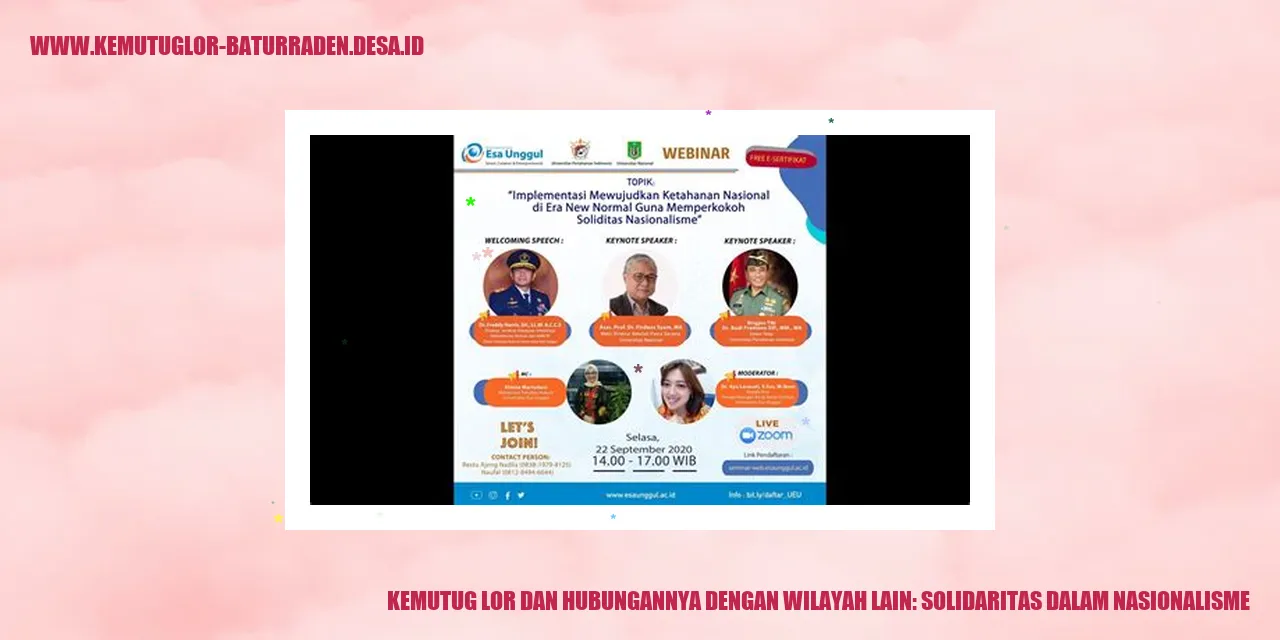 Kemutug Lor dan Hubungannya dengan Wilayah Lain: Solidaritas dalam Nasionalisme