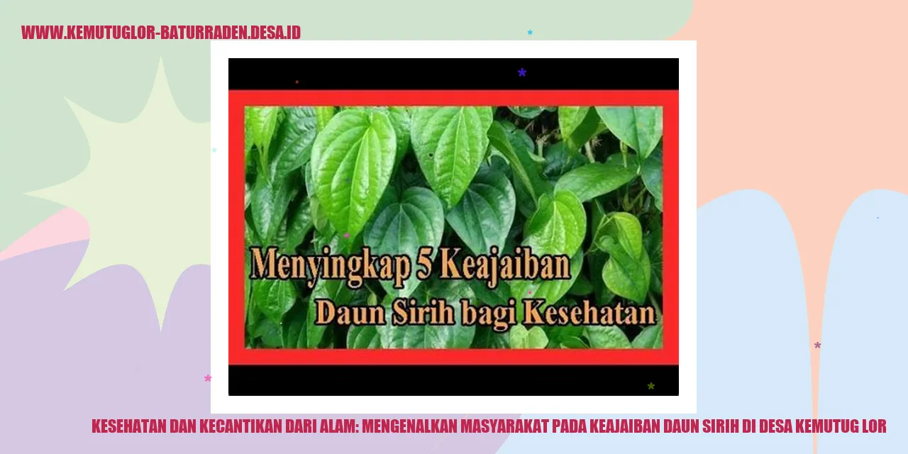 Daun Sirih