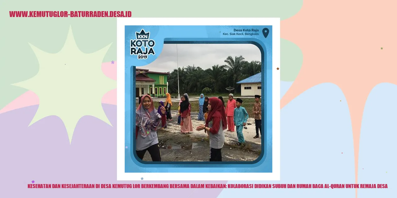 Gambar mengenai kekolaborasian didikan Subuh dan Rumah Baca Al-Quran untuk para remaja desa