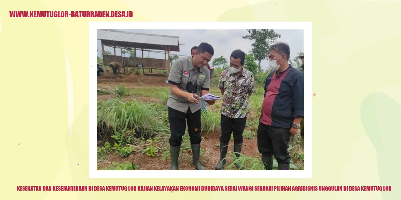 Kesehatan dan Kesejahteraan di Desa Kemutug Lor