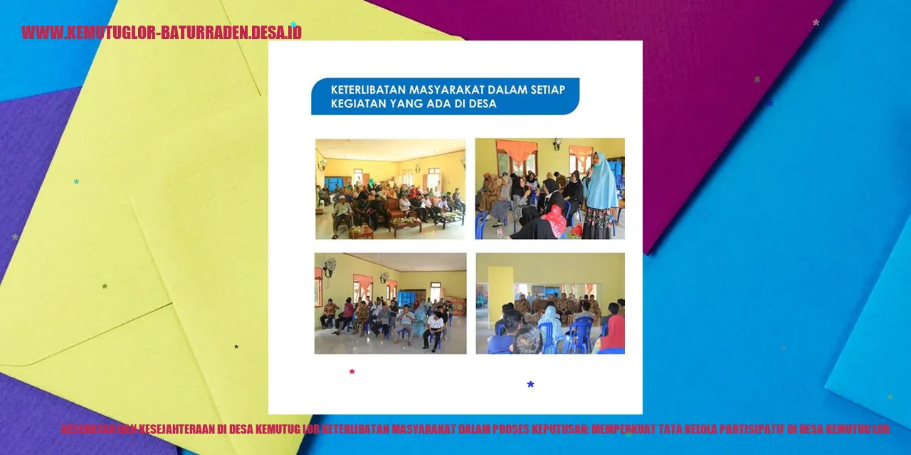 Kesehatan dan Kesejahteraan di Desa Kemutug Lor