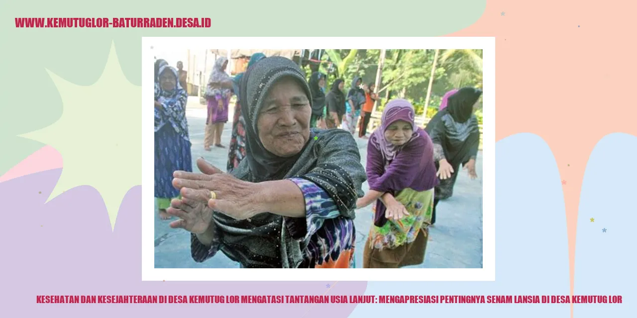 Senam Lansia di Desa Kemutug Lor