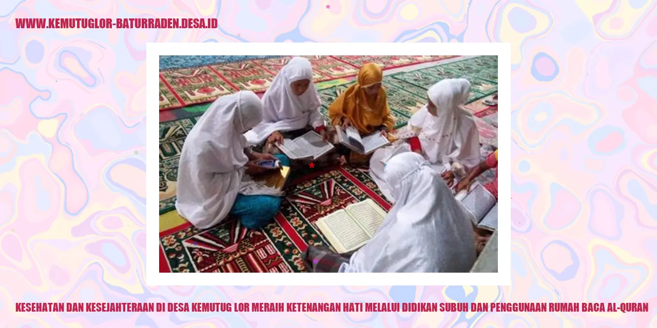 Kesenangan dan Kesejahteraan Desa Kemutug Lor