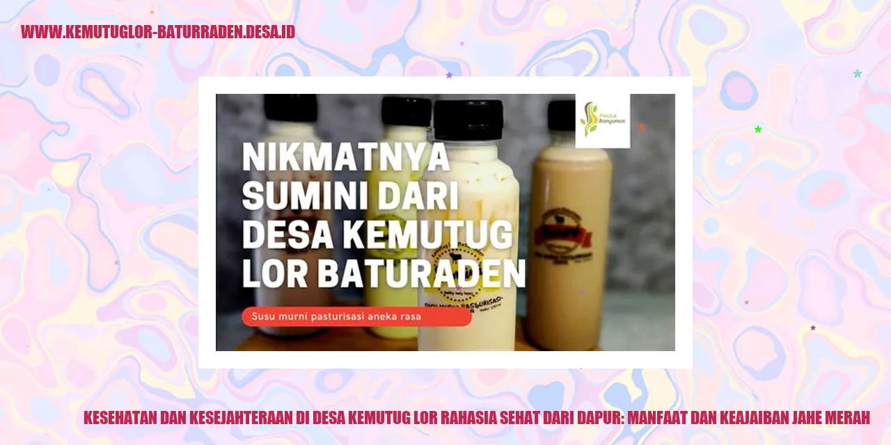 Manfaat dan Keajaiban Jahe Merah