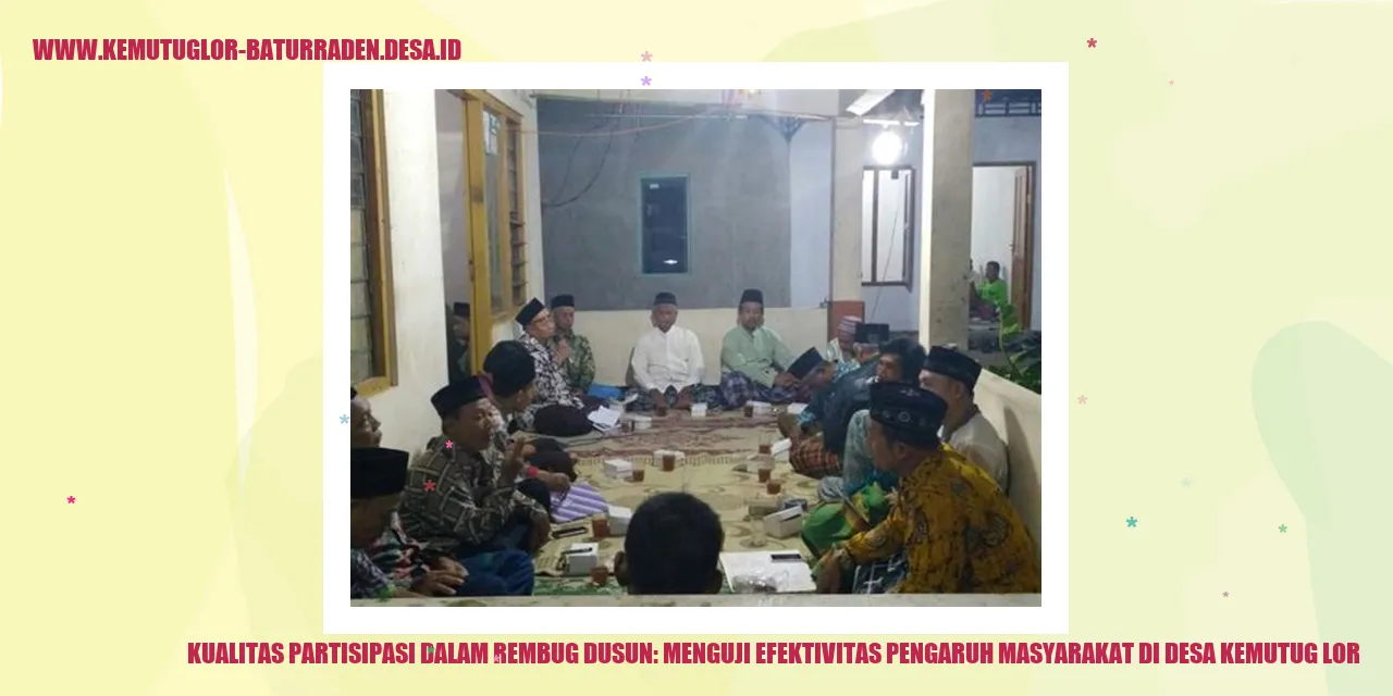 Gambar Rembug dusun di Desa Kemutug Lor