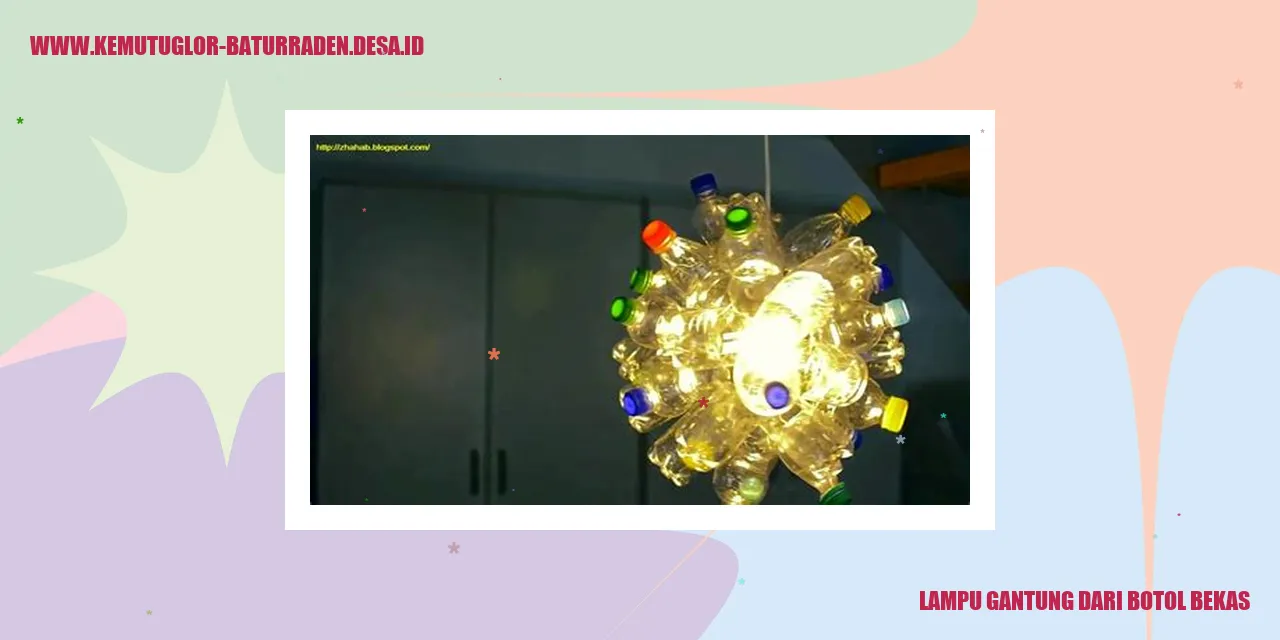 Lampu Gantung Dari Botol Bekas