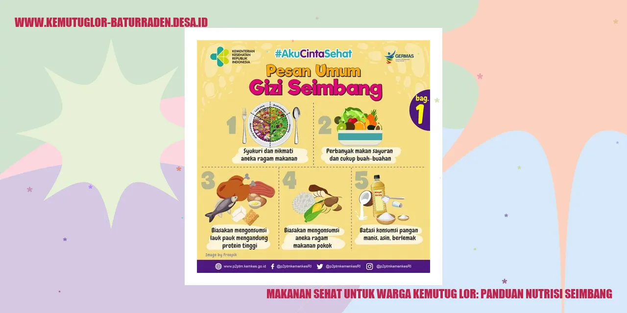 Makanan Sehat untuk Warga Kemutug Lor: Panduan Nutrisi Seimbang