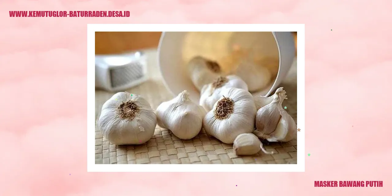 Masker Bawang Putih