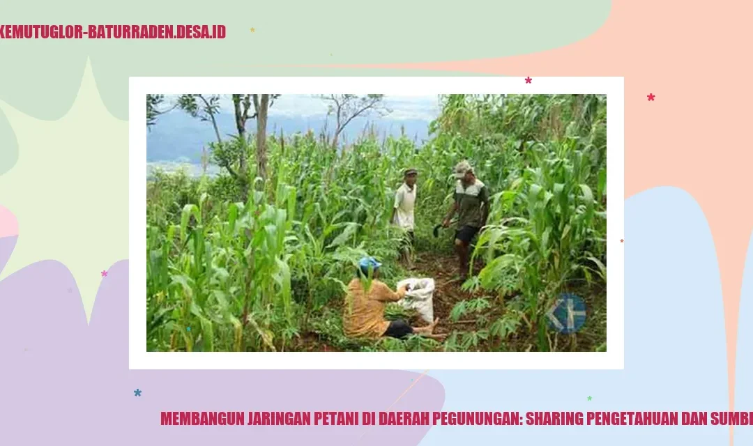Membangun Jaringan Petani di Daerah Pegunungan: Sharing Pengetahuan dan Sumber Daya