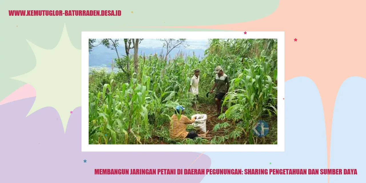 Petani di daerah pegunungan