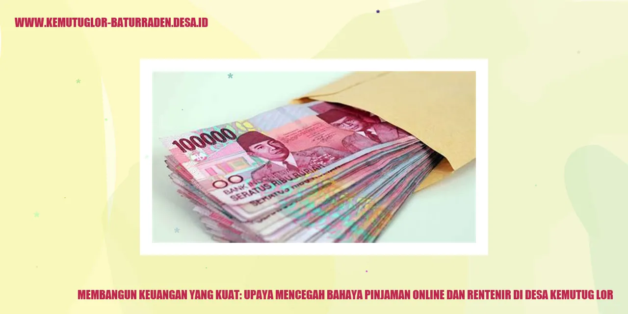 Pinjaman Online dan Rentenir di Desa Kemutug Lor