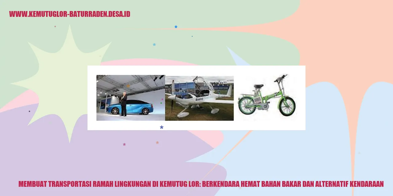 Membuat Transportasi Ramah Lingkungan di Kemutug Lor