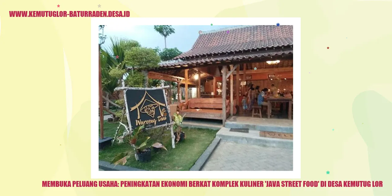 Foto komplek kuliner Java Street Food di desa kemutug lor