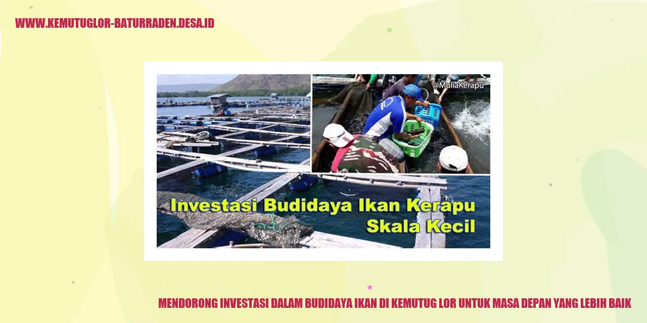 Mendorong Investasi dalam Budidaya Ikan di Kemutug Lor
