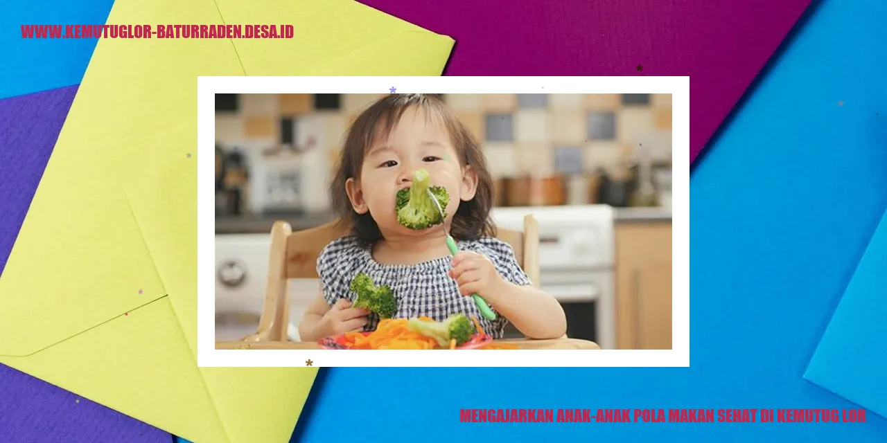Mengajarkan Anak-Anak Pola Makan Sehat di Kemutug Lor
