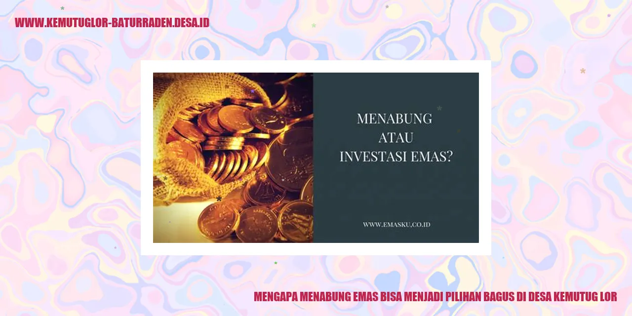 Emas di Desa Kemutug Lor
