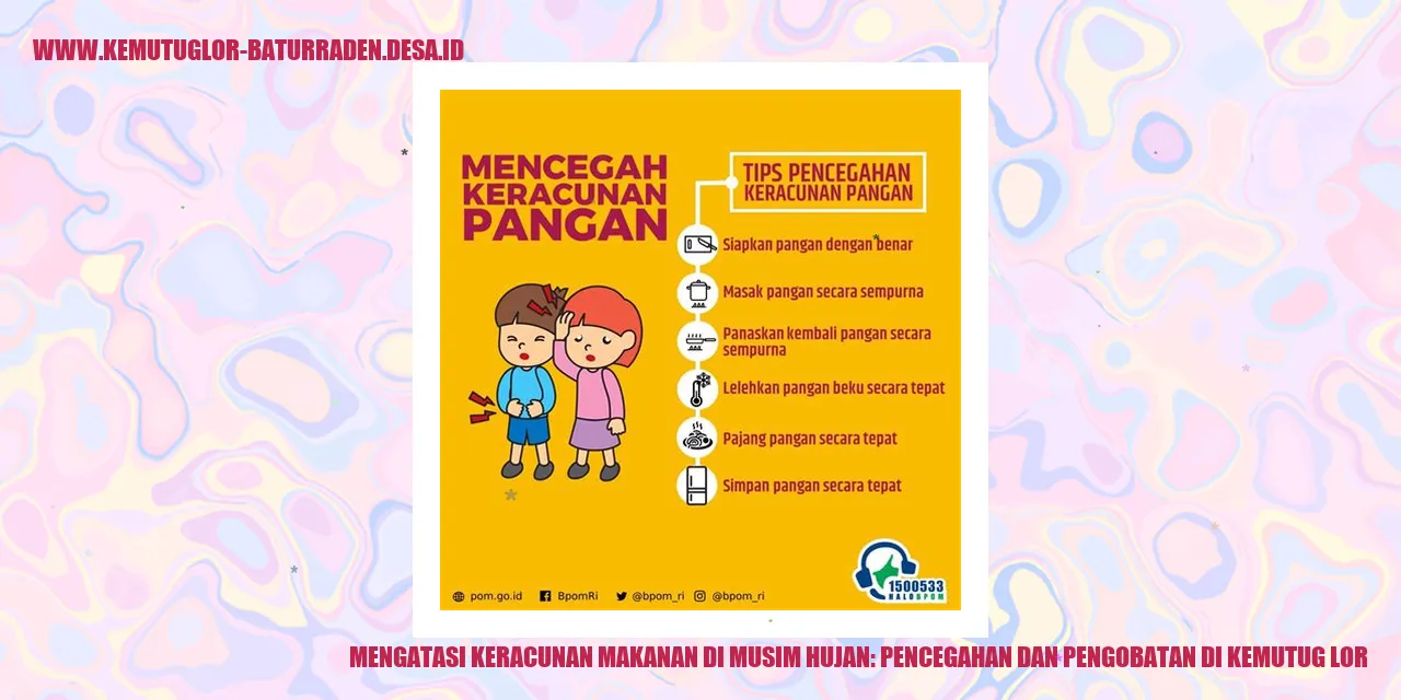 Mengatasi Keracunan Makanan di Musim Hujan: Pencegahan dan Pengobatan di Kemutug Lor