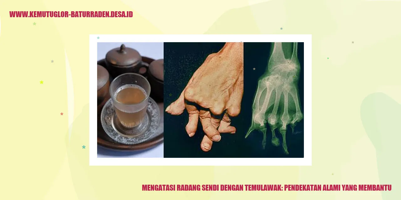 Mengatasi Radang Sendi dengan Temulawak: Pendekatan Alami yang Membantu