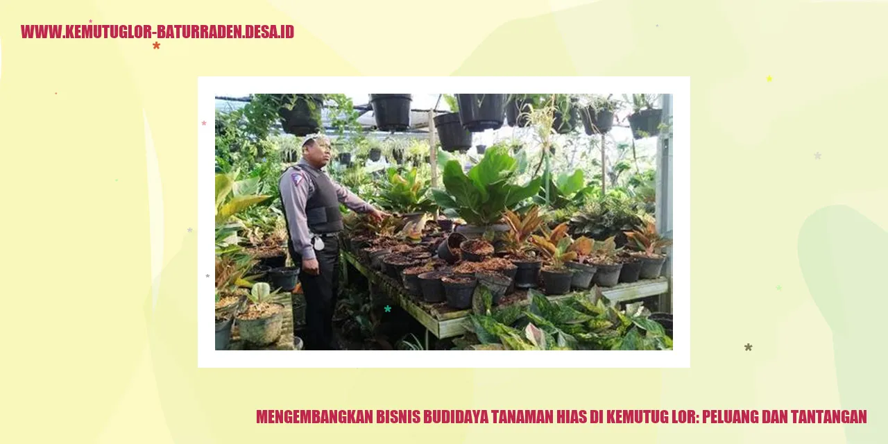 Tanaman Hias di Kemutug Lor