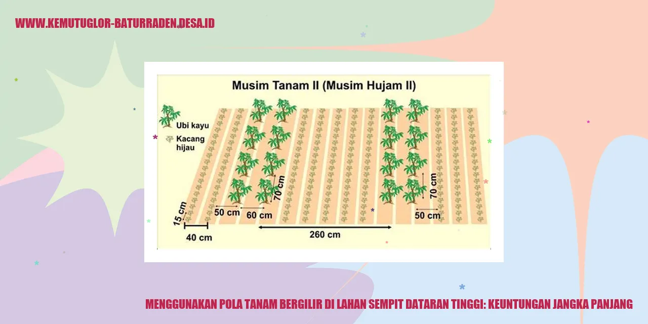Gambar Tanaman Bergilir di Lahan Sempit Dataran Tinggi