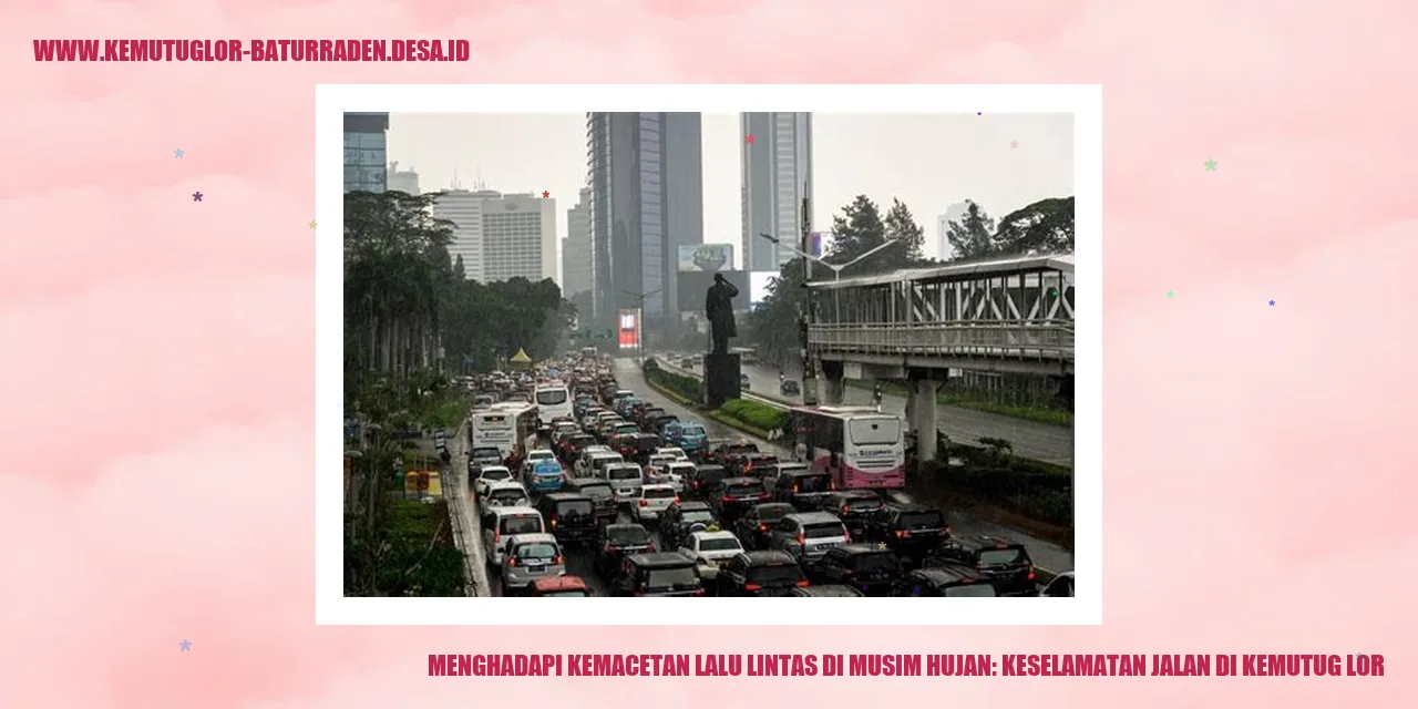 kemacetan lalu lintas di musim hujan